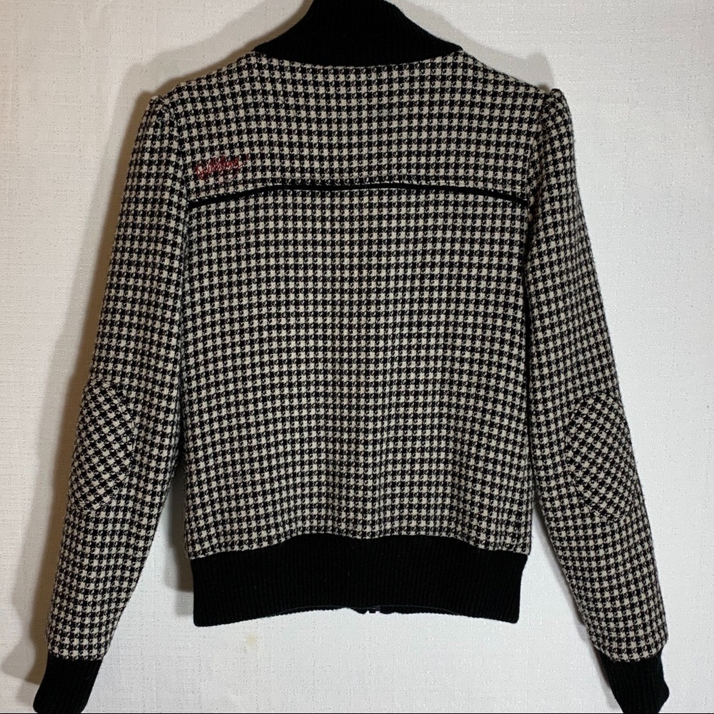 𝅺BILLABONG Vintage Jacket, Size XS, Black & White - Picture 2 of 4